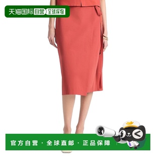 red 自营Vince Skirt Straight 美国奥莱直发半身裙包臀裙 Wrap