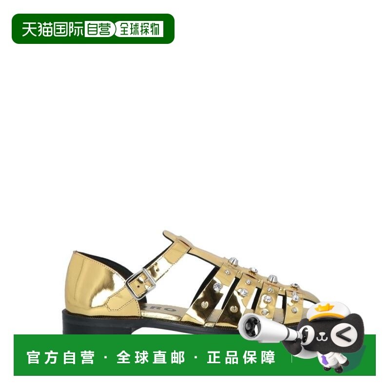 【美国直邮】sandro 女士 凉鞋平底铆钉真皮,女鞋,时装凉鞋,淘宝优惠券,粉丝福利购,淘宝优惠卷