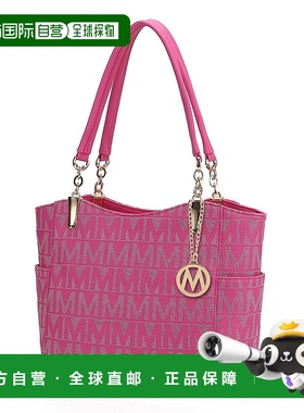 自营 mia k collectionBraylee M Signature Tote Handbag - fuch