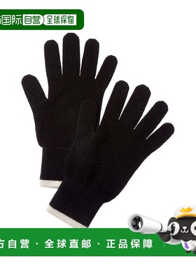 自营Brodie Cashmere Tipped Cashmere Gloves - black 美国奥莱