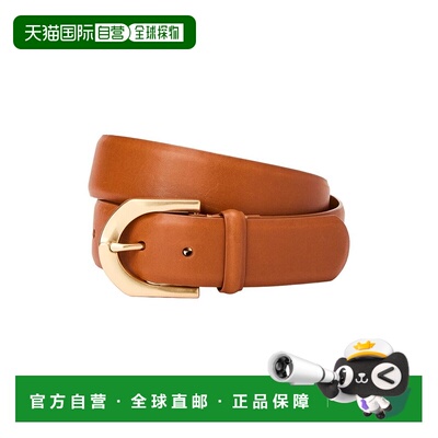 自营J.McLaughlin Bellport Leather Belt - brown 美国奥莱直发