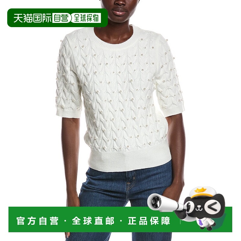 自营Nanette Nanette Lepore Pearl Sweater - white 美国奥莱直