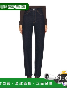 1h可退 香港直邮潮奢 Levi'S 李维斯 女士 海军蓝 Ribcage Full L