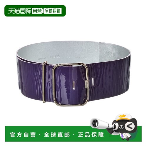 自营Roger Vivier Patent Belt - Purple 腰带美国直发奥莱