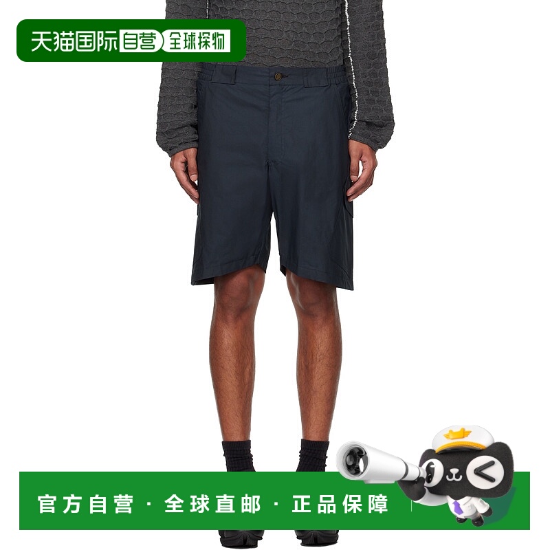 1h可退 香港直邮潮奢 Robyn Lynch 男士 黑色工装短裤 AW24RLSRT0
