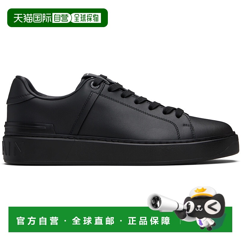 香港直邮潮奢 Balmain 巴尔曼 男士 黑色 B-Court 运动鞋 FM1VI28