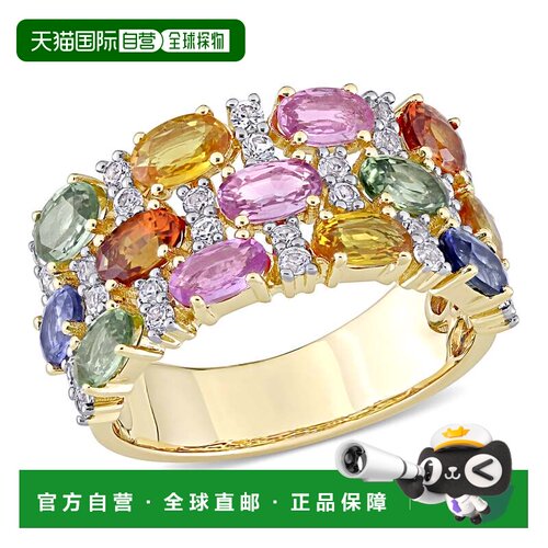 自营Mimi & Max 4 1/3ct TGW Multi-Color Sapphire Triple Row R