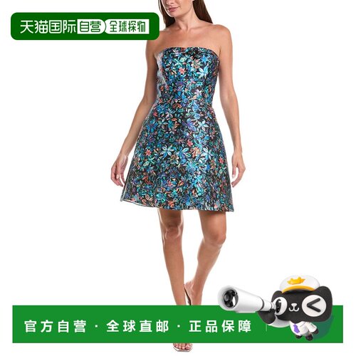 自营Rene Ruiz迷你立柱连衣裙-黑色 美国奥莱直发