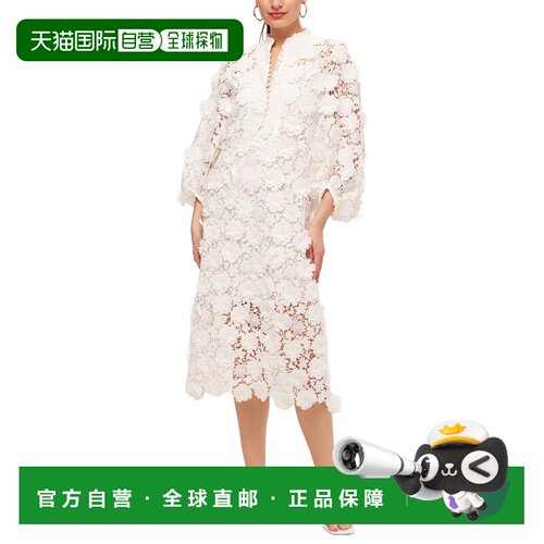 自营Trina Turk Boheme Midi Dress - white 美国奥莱直发