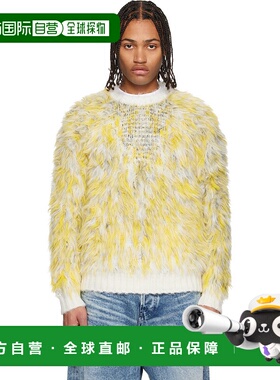 1h可退 香港直邮潮奢 Diesel 迪赛 男士 灰白色 & 黄色 K-Allen