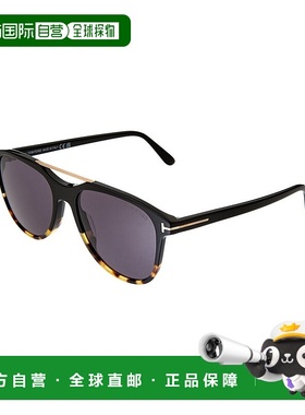 自营Tom Ford女式Damian-02 54毫米太阳镜-黑色 美国奥莱直发