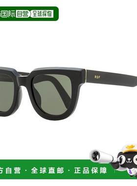 自营 Retrosuperfuture 女士圆形矩形太阳镜 Serio GP0 黑色 49