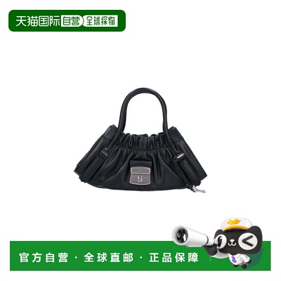 自营marc jacobs黑色Christina小羊皮单肩包-黑色 美国奥莱直发