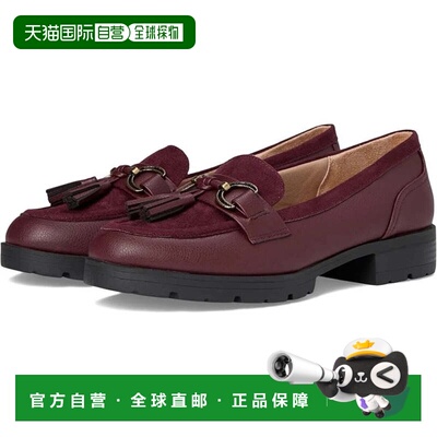 自营LifeStride Logan J0925S1600 Flats Women's Red Tassel Loa