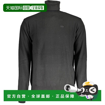 自营La Martina Wool Men Men's Sweater - black 美国奥莱直发