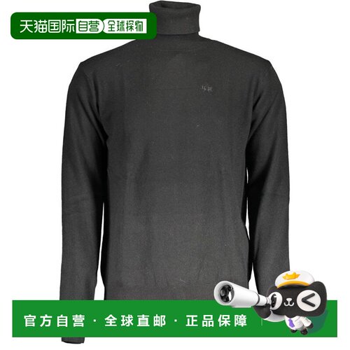 自营La Martina Wool Men Men's Sweater - black 美国奥莱直发