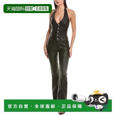 自营retrofete复古辛西娅连身裤-黑色 美国奥莱直发连体裤性感