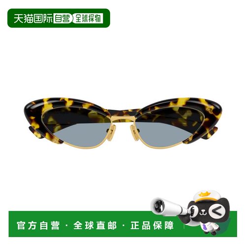 自营bottega venetaBv1387s Bold猫眼太阳镜-黑色 美国奥莱直发