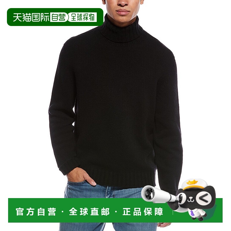 自营Palm Angels Curved Logo Wool-Blend Turtleneck Sweater -