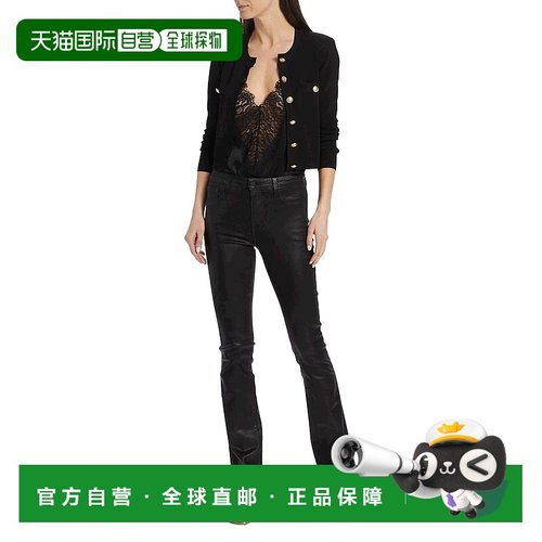 【美国直邮】L AGENCE Toulouse短款开衫 女装毛衣 80 人造丝 透