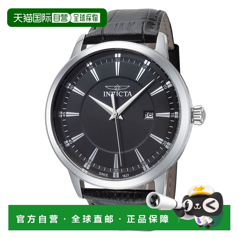 自营Invicta Men's Celestial 43mm Black Quartz Watch - black