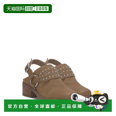 【美国直邮】lucky brand 女士 时尚休闲鞋皮鞋粗跟铆钉真皮方头