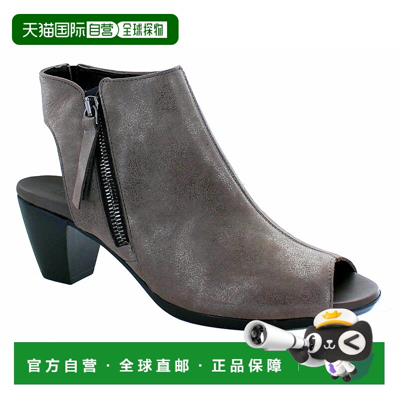 自营munroWomen's Nakita Peep Toe Bootie In Pewter - pewter