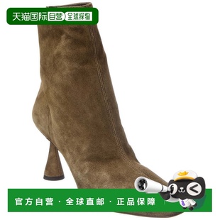 自营Aquazzura Amore 75 Suede Boot - green 美国奥莱直发
