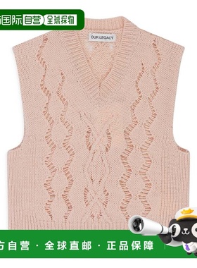 自营our legacy粉色CABLE MICHIGAN背心-粉红色 美国奥莱直发