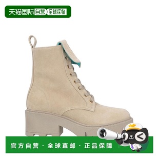 真皮 女士麂皮靴子踝靴厚底厚底靴爆款 美国直邮Chiara Ferragni