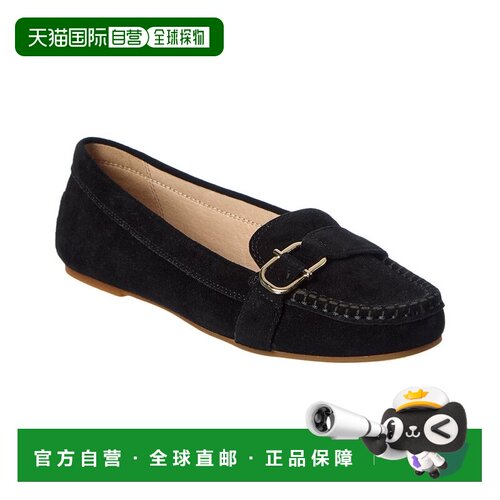 自营Jack Rogers Hanover麂皮软皮鞋-黑色 美国奥莱直发