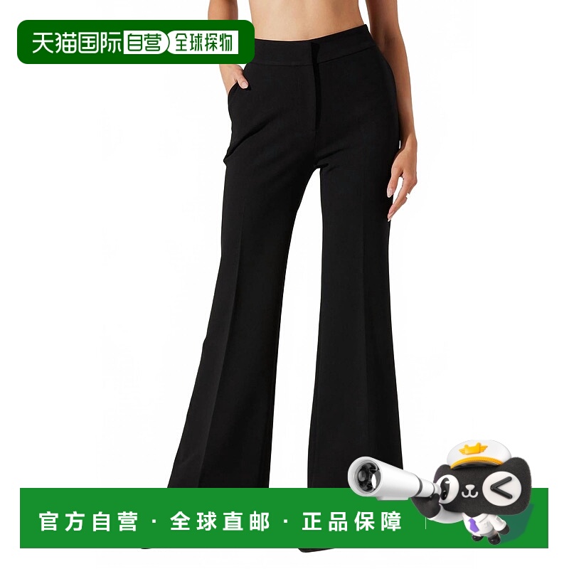 自营astr the label黑色劳森高腰长裤 美国奥莱直发