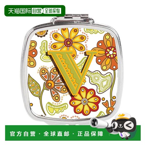 自营 Carolines Treasures CJ2003-VSCM 字母 V 芥末绿色和正品