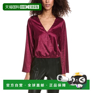 红色 sageSadie&Sage紧身上衣 美国奥莱直发 自营sadie