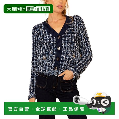 自营Hale Bob Amelie开衫-蓝色 美国奥莱直发