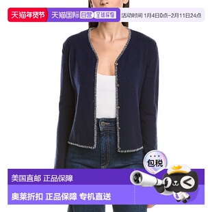 自营Bruno Magli Blanket Stitch Wool & Cashmere-Blend Cardiga