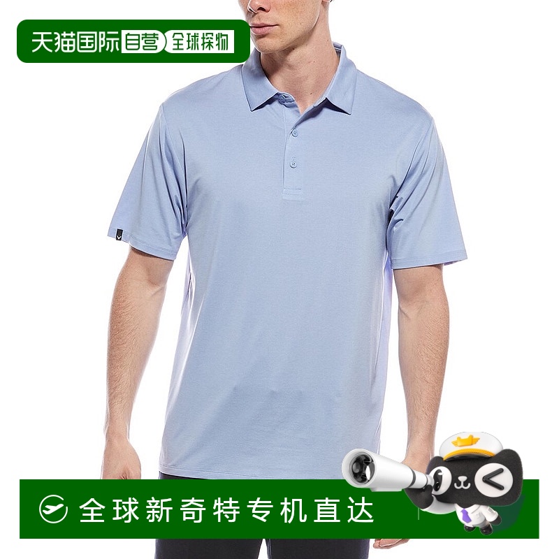 自营 callaway卡拉威高级麻灰色Polo衫 美国奥莱直发新款