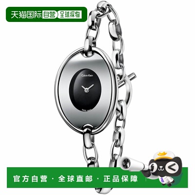 自营Calvin Klein Women's Distinctive Black Dial Watch - blac