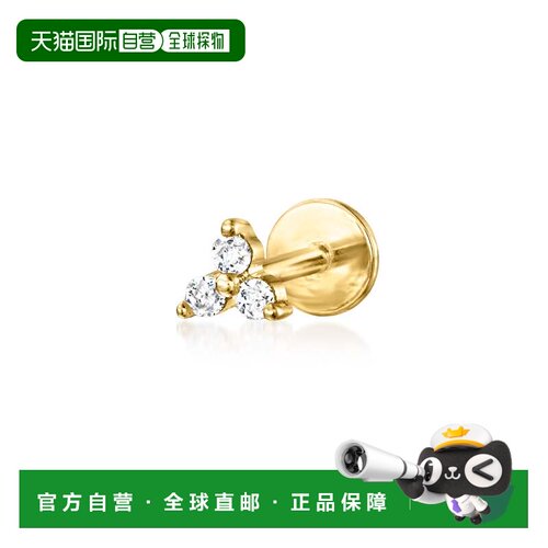 自营RS Pure by Ross-Simons Diamond-Accented 3-Stone Single F