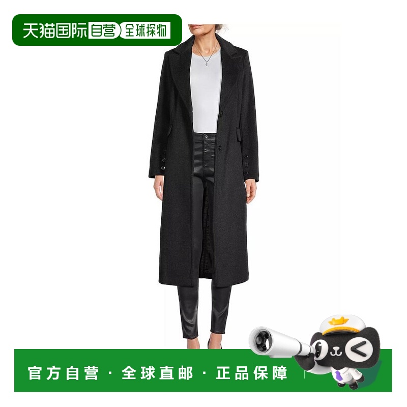 1h可退 【美国直邮】Sam Edelman Reefer 羊毛混纺大衣 女装毛呢