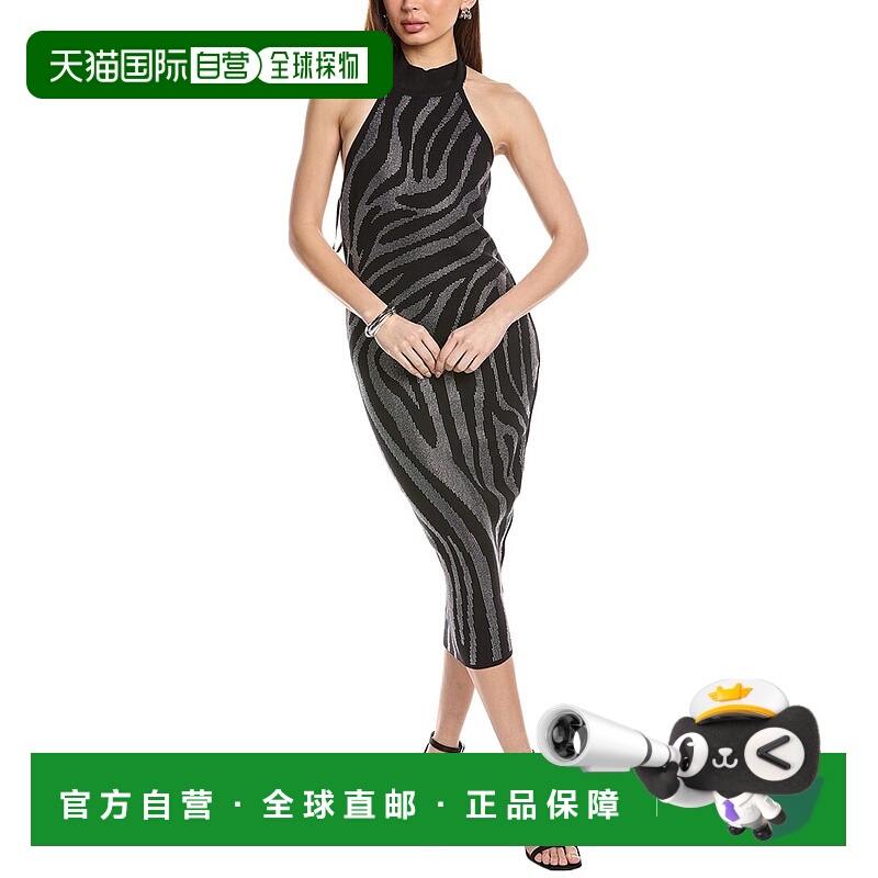 自营retrofeteRetrofête Halter Cashmere-Blend Sheath Dress -