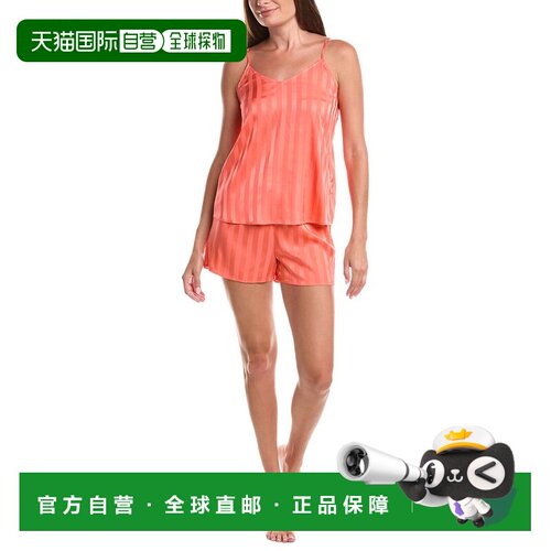 自营splendid锦绣2pc Cami & Boxer套装-橙色 美国奥莱直发