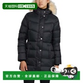 黑色 自营Pajar 绗缝羽绒服 带可拆卸人造毛皮饰边 女士 Roxy