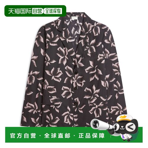 自营dries van notenCedar Brown Button-Up Jacket - black 美国