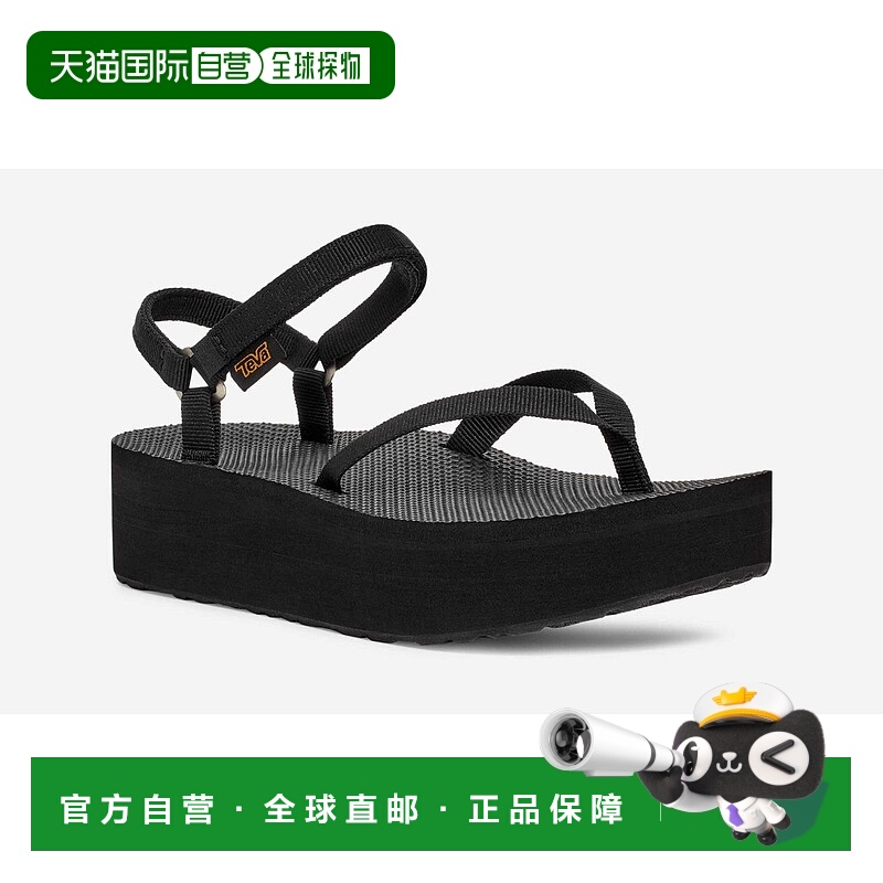 自营Teva Flatform Slim 1164630 SandalsBlack Ankle Strap Plat