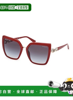 自营Guess Resin Women's Sunglasses - red 美国奥莱直发太阳镜