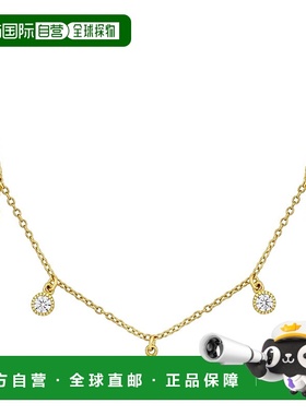 自营Mimi & Max Round Cubic Zirconia Station Necklace Yellow