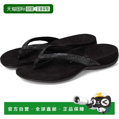 自营Women's Vionic Dillon Shine Sandals Black Rhinestone Sli
