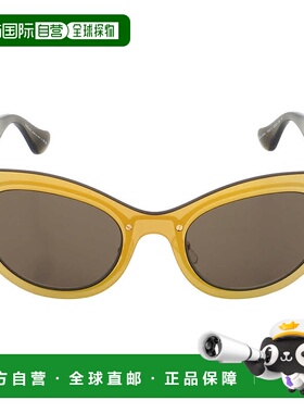 自营Versace Brown Cat Eye Ladies Sunglasses VE2234 1002/3 53