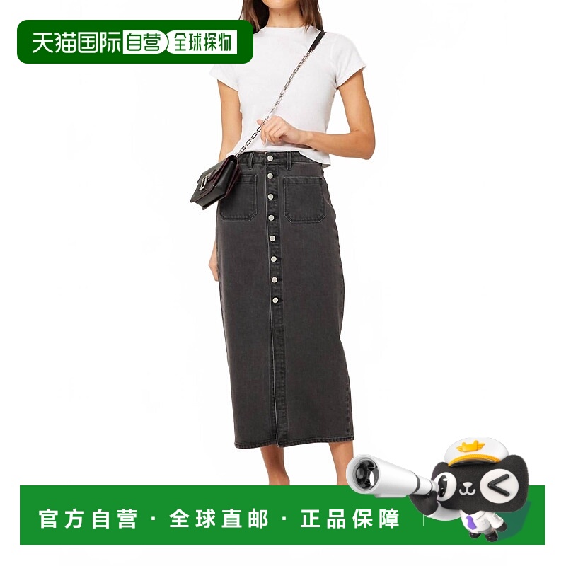 自营rolla's水手牛仔迷笛裙黑色-黑色 美国奥莱直发